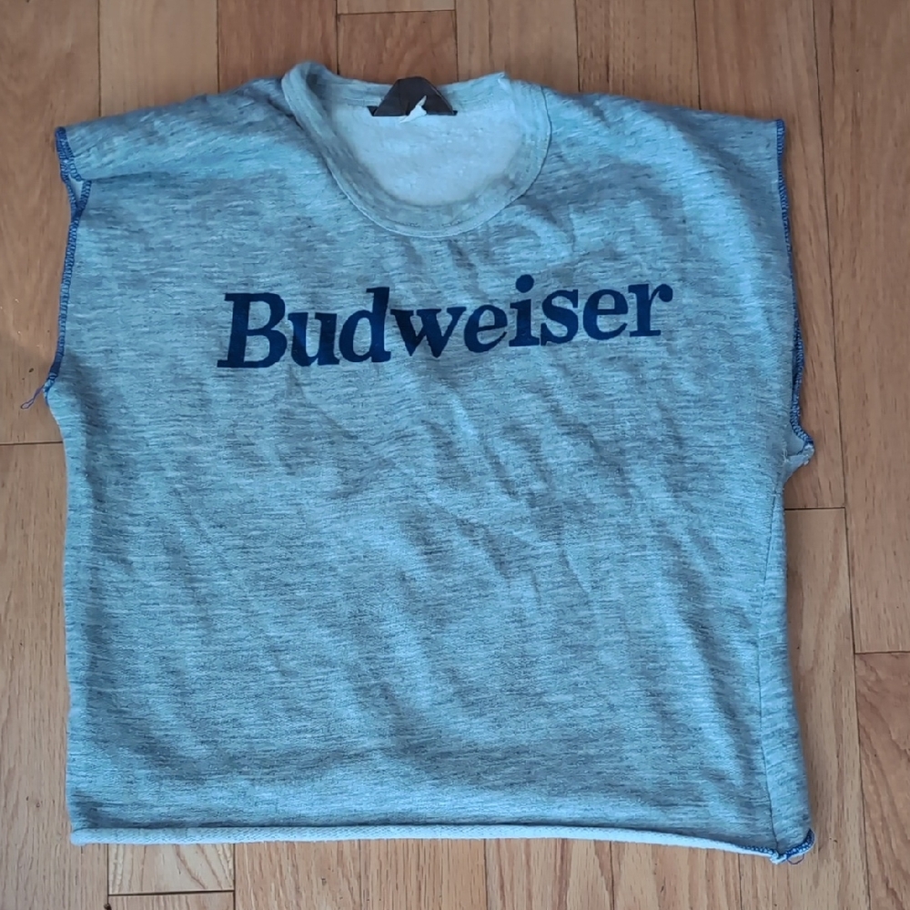Budweiser Gray Crop Top